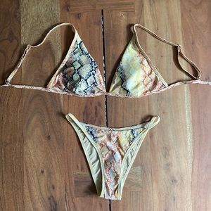 L*Space Snake Print Bikini